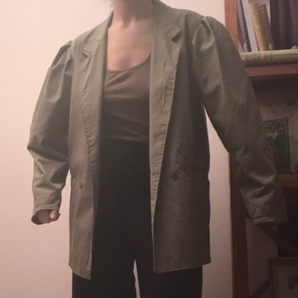 Bubble Sleeve Textured Blazer - image 8